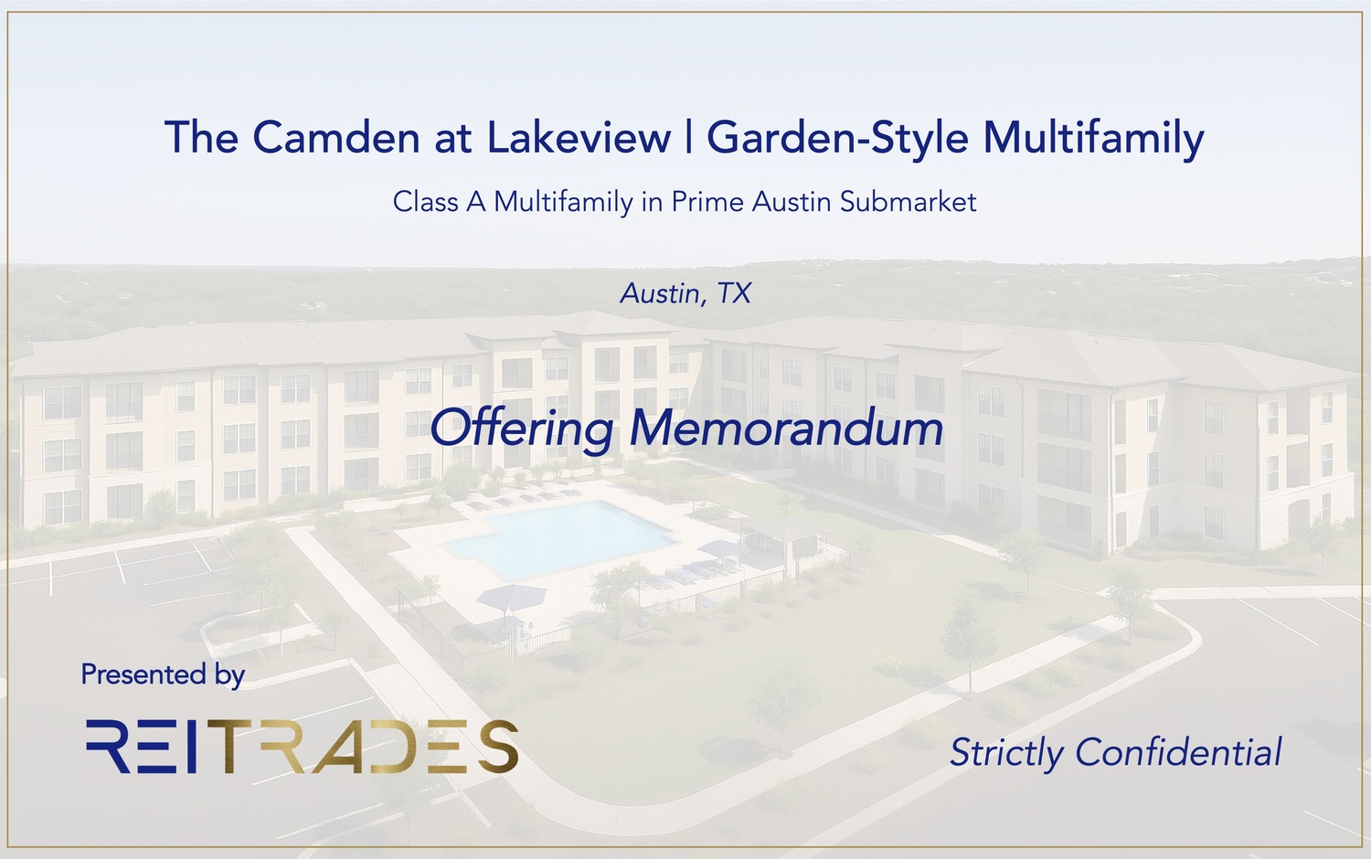 Institutional offering memorandum